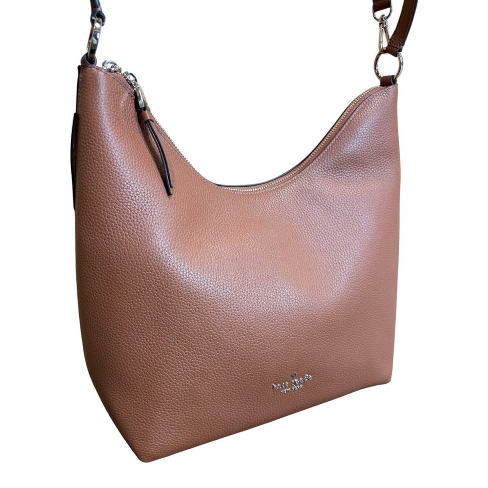 Kate Spade Zippy Pebbled Leather Shoulder Bag Warm Ginger K8140 NWT Crossbody - Picture 6 of 14